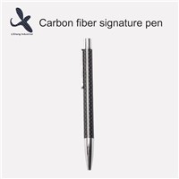 Luxury Real Carbon Fiber Ballpoint Pen with Carbon Fiber Lifestyle, Accept Customized Logo