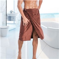 Fashion Man Wearable Magic Mircofiber BF Bath Towel with Pocket Soft Swimming Beach Bath Towel