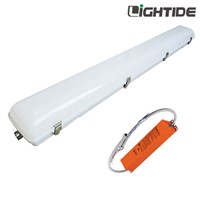 50W 4ft Linear Vapor-Tight LED High Bay Light Emergency Backup, Ni-MH 90min. 100-277vac, 5yrs Warranty