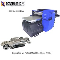 Guangzhou UV Flatbed Metal Sheet Logo Printer