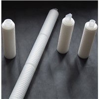 Sterile Grade Air & Gas Filter Pleated PTFE Membrane Filter Cartridge