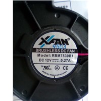 DC Blower Size 75x75x30mm, 12V, 3000RPM,