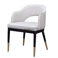Modern Cheap Leisure Chairs Dining Chair with Upholstered Seat &amp;amp; Wooden Legs, Color Optional.