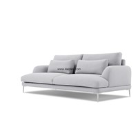 Fashion Indoor Furniture Fabric Sofa Set Design with Chrome Legs