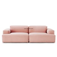Fashion Indoor Furniture Fabric Sofa Set Design with Plastics Legs