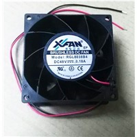 DC Ventilation Fans, DC Fan, 80x80x38mm, 48V, 0.18A