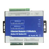 Modbus TCP Ethernet Remote IO Module RS485 to RJ45 Converter AIN+DIN+Relay Output
