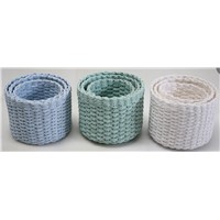 Small Beautiful Storage Basket with Popular Color. Round Paper Bakset, Fruit Basket, Towel Basket