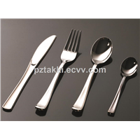 Disposable Elegant Silverware Knives Forks Spoons Plastic Tableware Cutlery Set For Party Wedding Heavy Work