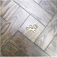 Brass Inlay Parquet, Tiles with Metal