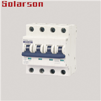500V DC MCB Mini Circuit Breaker for Solar System 3 Pole 1A 2A 3A 5A 6.3A 10A 16A 20A 25A 31.5A 40A 50A 63A