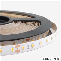 Built-in Constant Current IC 2835 LED Strip 80Leds/m High Efficiency 160lumen Per Watt