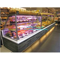 Commercial Glass Counter Display Showcase Refrigerator