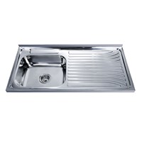 Costa Rica Hot Sale Satin Single Bowl Stainless Steel Sink 10050