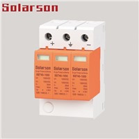 1000V DC SPD Surge Protection Device Surge Protector Type II 3P for Solar System 20~40kA