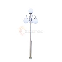 New Design Outdoor Decorative Stainless Steel Light Pole 6 Meter