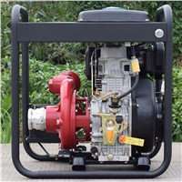 Belon Power 2inch High Pressure Water Pump 186FA Diesel Engine Cast Iron Pump 90 Meter Head Delivery