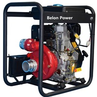 Belon Power 3inch High Pressure Water Pump 192F Diesel Engine Cast Iron Pump 90 Meter Head Delivery