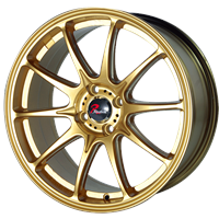 17 Inch Gold Face Aluminum Alloy Wheels JH0414 of Jihoo Wheels