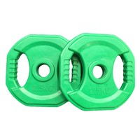 2.5KG Color Tri-Grip Rubber Coated Olympic Weight Plate
