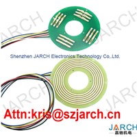High Speed 360 Rotating Electric PCB Pancake Slip Ring Ultra Thin 6mm Pancace Slipring 12 Circuits