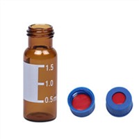 9-425 Screw Thread Amber Vial with Scale