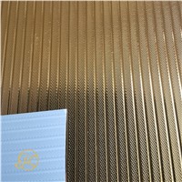 Golden PVC Paper for Curtain Rods Emboss Design Self-Adhesive Back Or without Glue