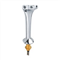 3 Way Chrome Plated Brass Cobra Beer Tower for Bar Equipment