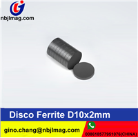 Ferrite Disc Magnet D10x2mm Iman Disco Ferrite- Magneticos Ferrite