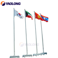 8 Meter Stainless Steel 304 Removable Sport Flag Pole with Stand