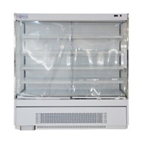 Air Curtain Cabinet Front Opening Freezer Display Cooler for Sale