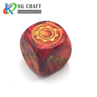 Custom Engraved Logo Dices for Board Game
