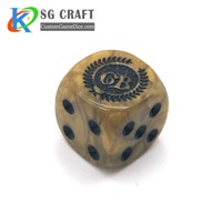 Custom Engraved Dice for Board Game