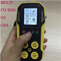 4 In1 Gas Detector Alarm Multi Gas Monitor for O2 Ch4 Co H2s with LCD