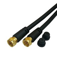 F Male to F Male for RG 59 Coaxial Cable Assembly