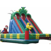 Kids Inflatable Bouncy Jumping Castle Colorful Coated Fabric 18oz