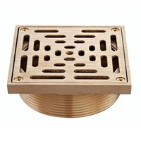 Round & Square Bronze Strainer & Cleanout Top for Floor Drains