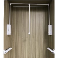 G09 Wardrobe Double Arm Pull Down Lift Clothes Hangers Armoire Racks