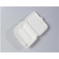 450ml Quality Disposable Biodegradable Clamshell(Waterproof, Oil-Proof, Fit to Microwave)