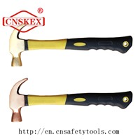 Beryllium Copper or Aluminum Bronze Non Sparking Claw Hammer with Wooden Handle