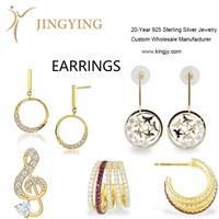 925 Sterling Silver Earrings Fine Jewelry Wholesale Manufacturer