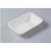 450ml Quality Disposable Biodegradable Tray(Waterproof, Oil-Proof, Fit to Microwave)