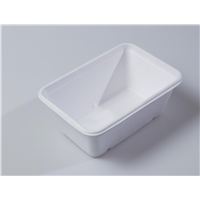 500ml Quality Disposable Biodegradable Tray(Waterproof, Oil-Proof, Fit to Microwave)