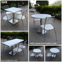 Solid Surface Tables Modern Chess Square Dining Tables Sets for Coffee Restaurant