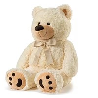 Huge Teddy Bear/Feet Embroidery Paw Cute Stuffed Brown Bear Toys