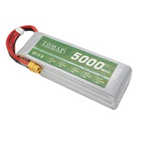 High Discharge Rate 80C 5000Mah 6S Rechargeable RC Lipo Battery for Fpv Helicopter Drone