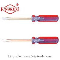 Non Sparking Tools Plastic Handle Screwdriver for Oil, Gas