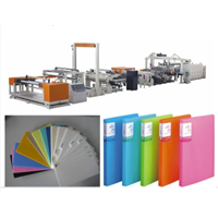 Polychrome File Folder PP Stationery Plastic Sheet Extrusion Line Machine