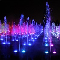 Square Floor Fountains with Lights
