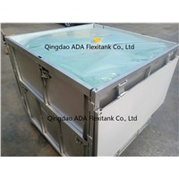 ADA Reusable 1000L Steel Foldable IBC for Non-Hazardous Liquid Products, Food Grade Intermediate Bulk Container